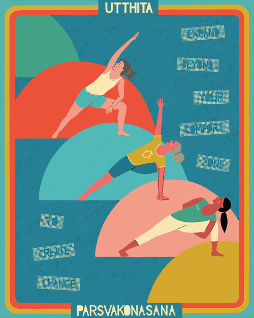 Yoga illustrations (Personal Project)